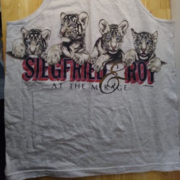 Vintage Siegfried & Roy Mirage Tiger King Joe Exotic Tank Top - Picture 3 of 9
